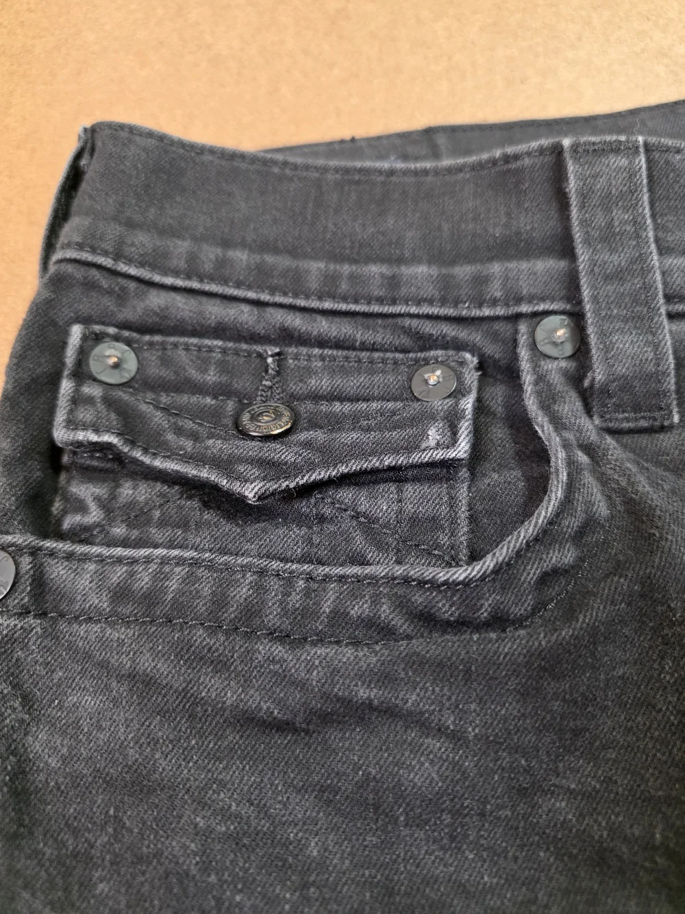 True Religion Black Men's Denim Jean Shorts 36